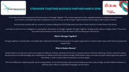 Stronger Together Business Partner March 2018!