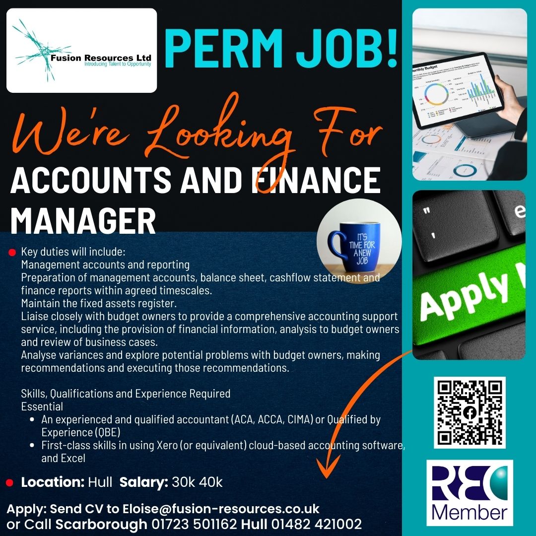 Accounts and Finance Manager