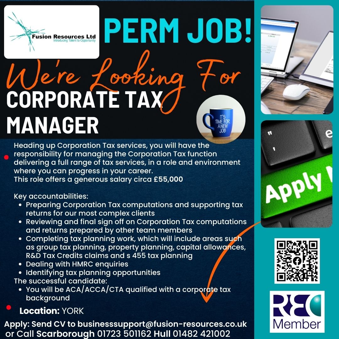 Corporate Tax Manager