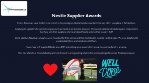 Prestigious Nestle Supplier Awards!